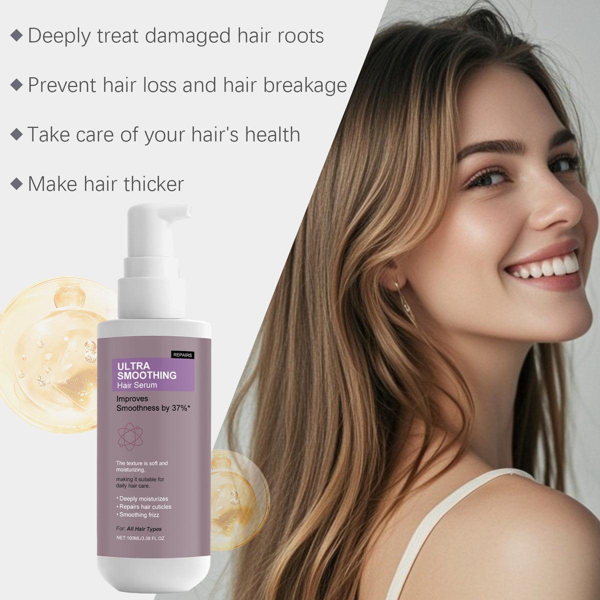 Strengthens hair and rejuvenates.